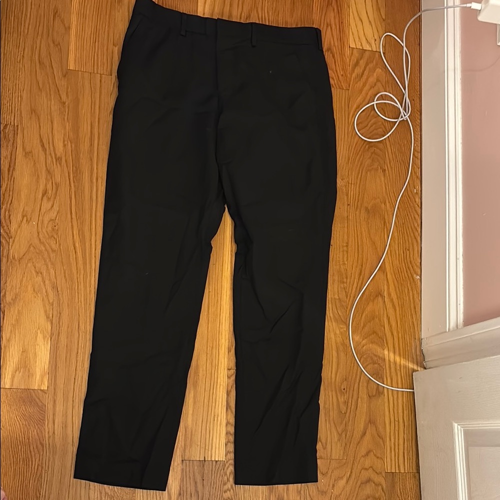 Express Black Dress Pants Straight-Leg Flat Front. Never worn. Womens.
